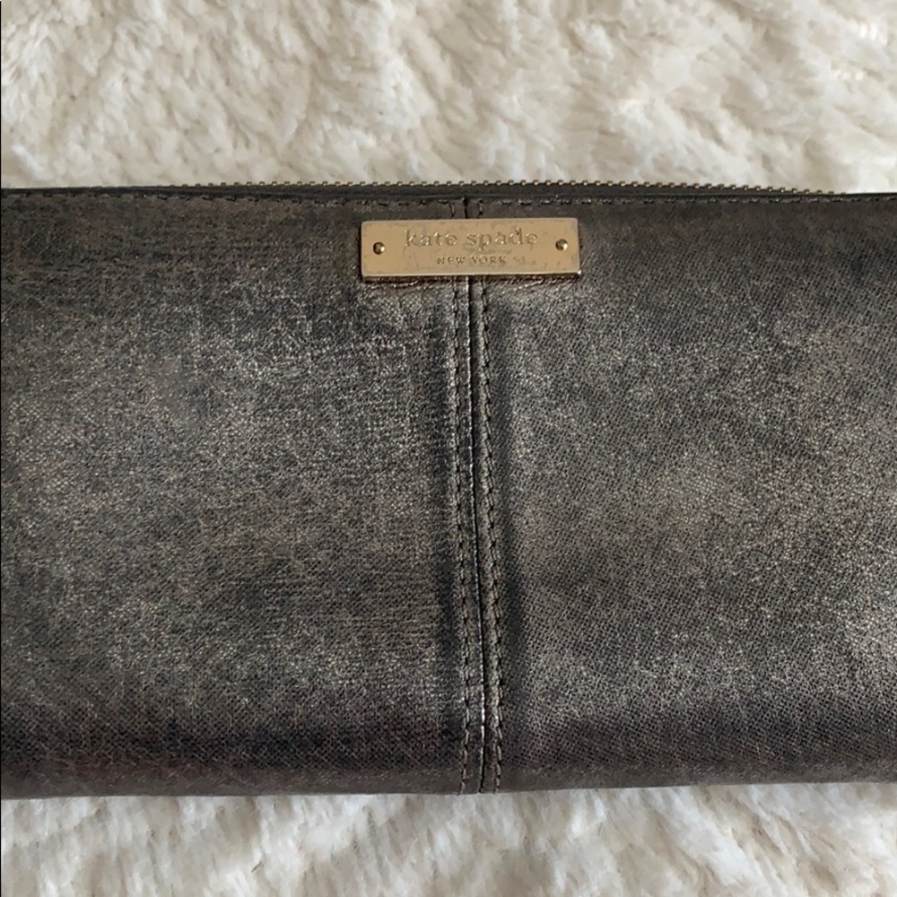 Kate Spade silver wallet